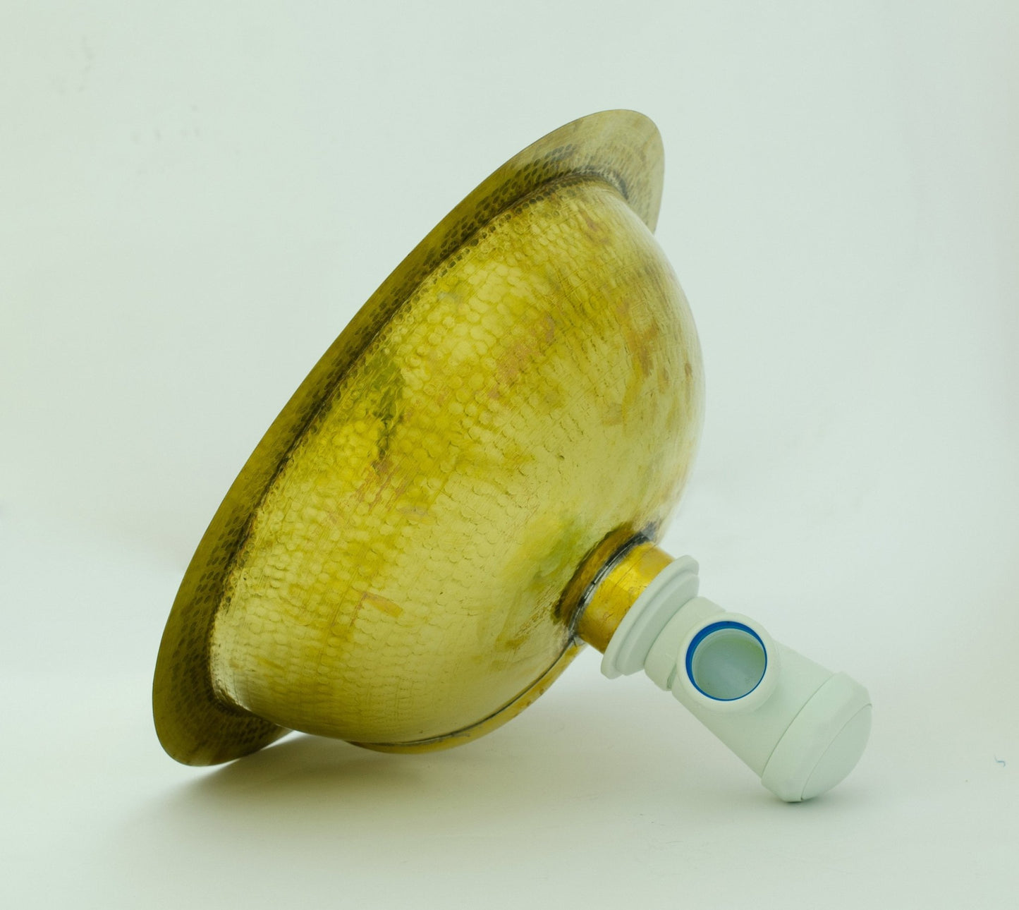 Round Bathroom Sink , Golden Brass Drop-in Sink , Diameter 16-1/8" Height 6-3/8"