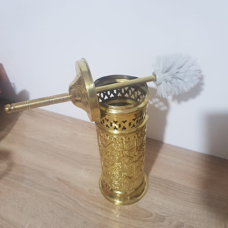 Brass Toilet Brush and Holder Bathroom Toilet Bowl Brush And Holder For Storage Organization Toilet Bowl cleaner Bathroom Accessories