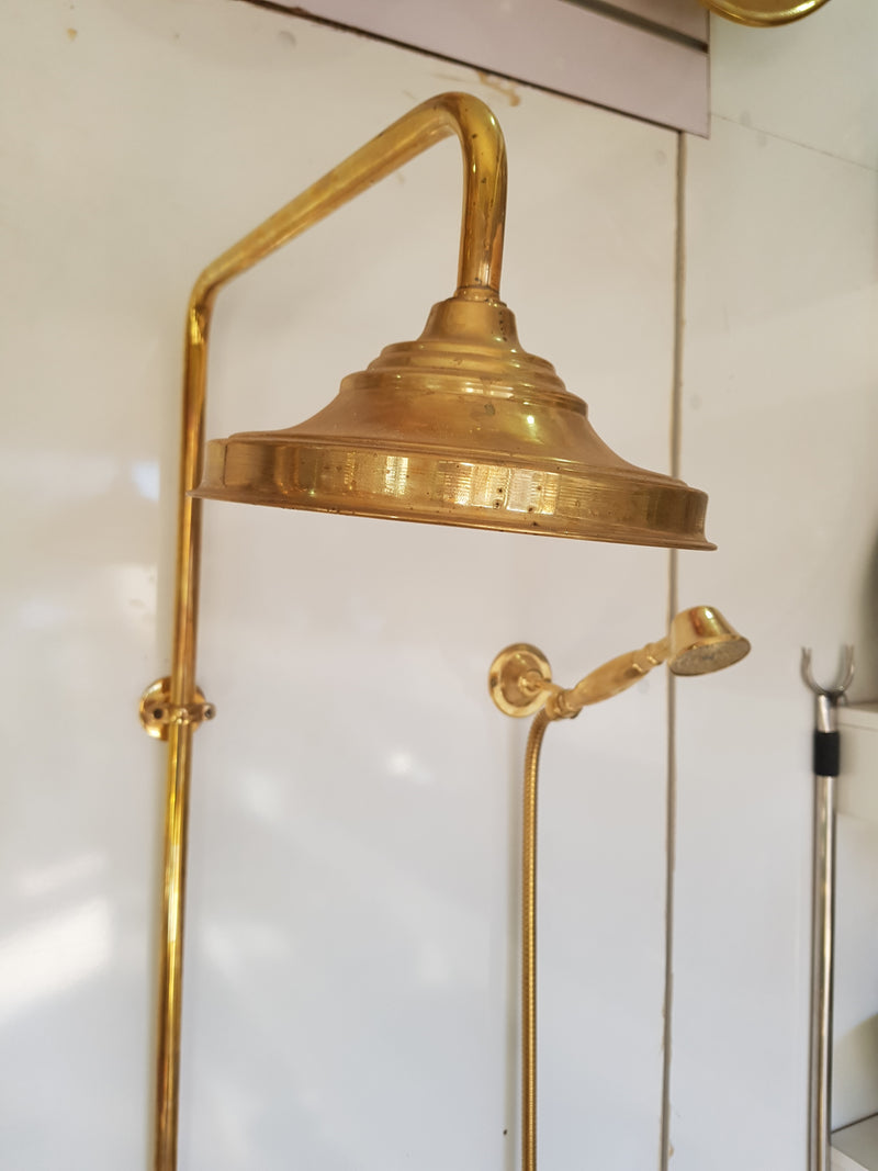 Antique Brass Shower Fixtures | Luxurious Brass Shower System