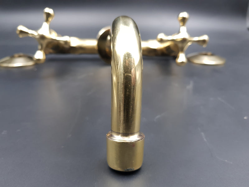 Brushed Brass Bathroom Faucet - Wall Mount Bathroom Faucet