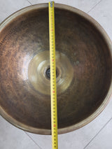 Antique Brass Vessel Sink: Handcrafted Luxury