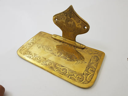 Brass shelves; Hammered /Engraved / Simple brass shelves; wall mounted bathroom accessories