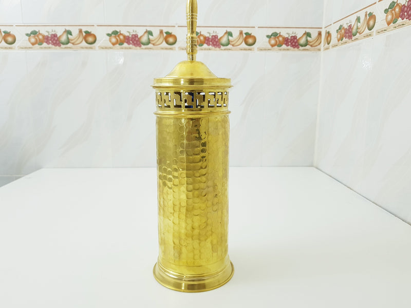 Handcrafted Brass Toilet Brush and Holder bathroom; Toilet Bowl Brush For Storage Organization Toilet Bowl cleaner Bathroom Accessories