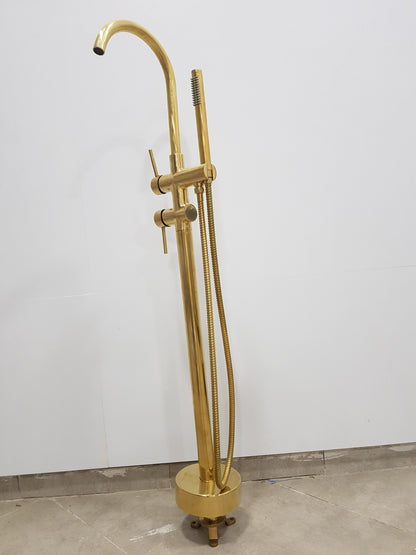 Robinet de baignoire sur pied à fixation au sol