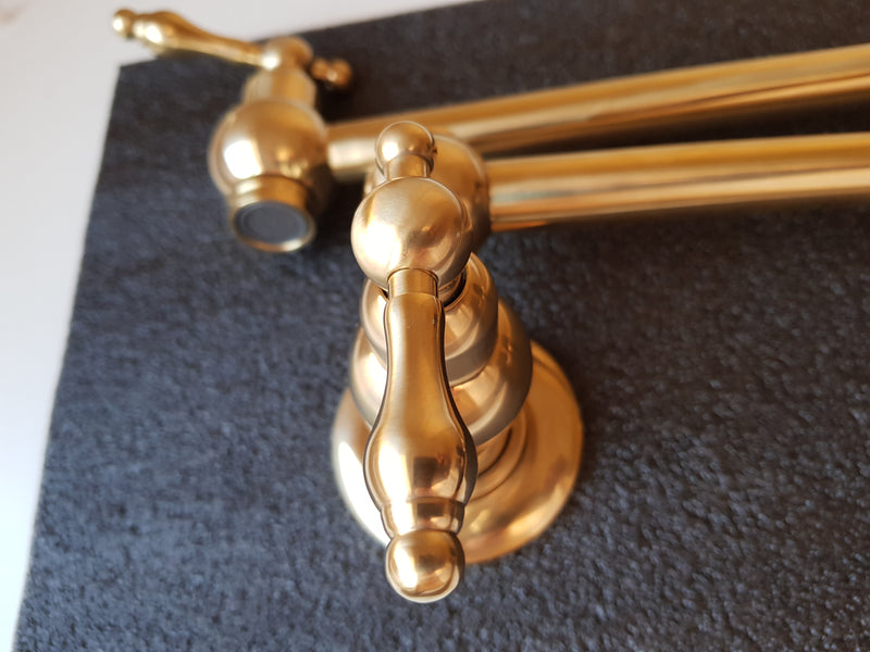 Brushed Brass Pot Filler