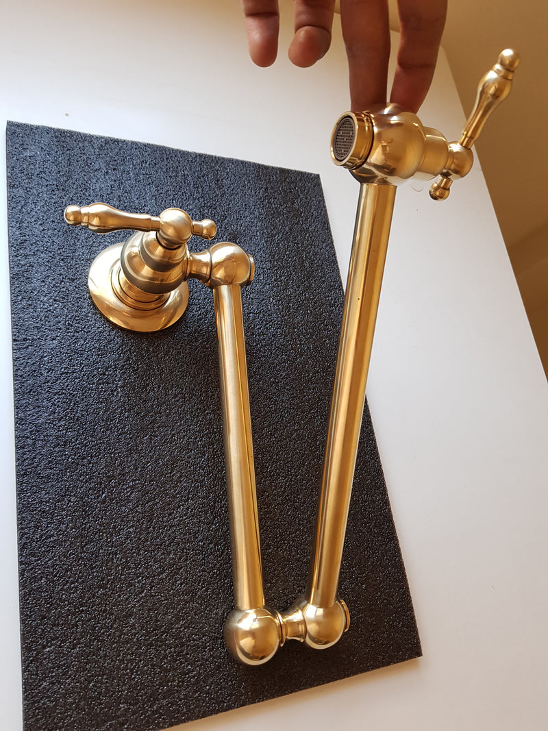 Brushed Brass Pot Filler