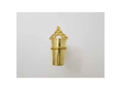 Handcrafted Toothbrush Holder, Unlacquered Solid Copper and Brass Gold Toothpaste Makeup Brushes  Holder Bath wall mounted Cup Organizer
