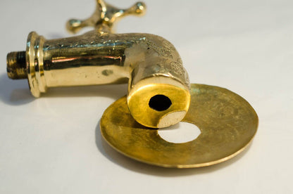 Moroccan Artisanal Copper Wall-Mounted Faucet: A Masterpiece of Craftsmanship and Authentic Elegance