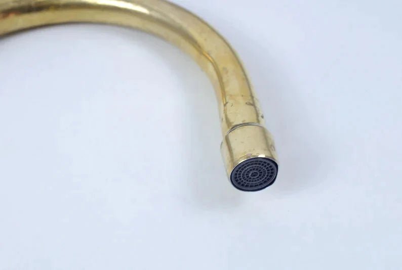 Bridge Kitchen Faucet With Sprayer - Brass Bridge Faucet