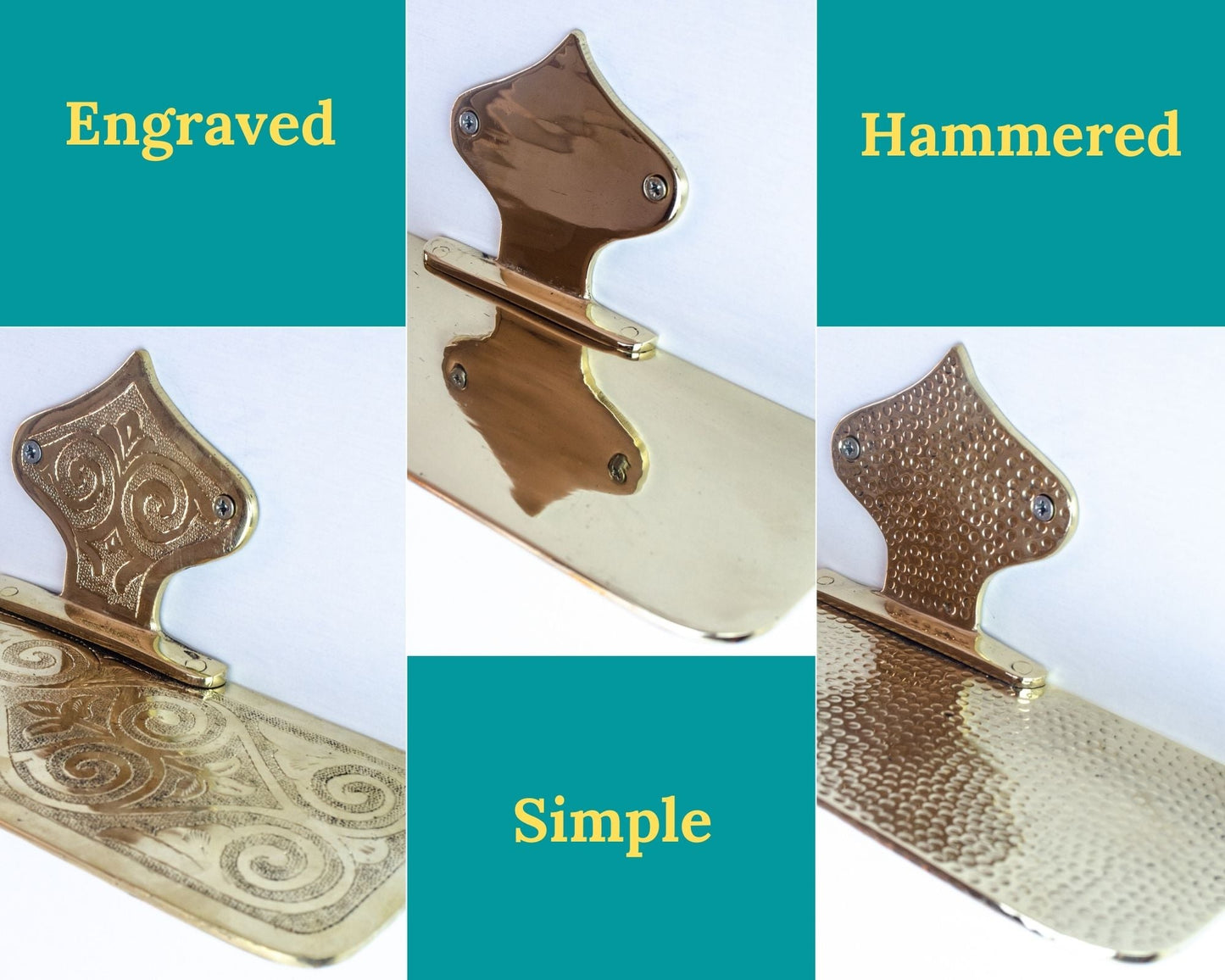 Vintage Brass Bathroom Shelf for Candles: Wall Mounted Elegance