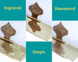 Vintage Brass Bathroom Shelf for Candles: Wall Mounted Elegance