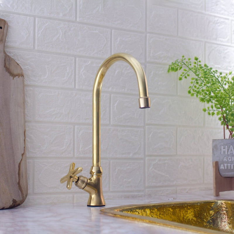 Brass Single Hole Kitchen Faucet