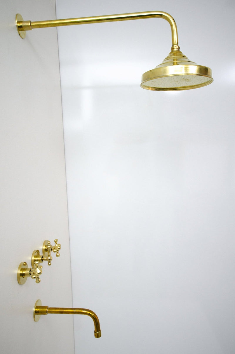 brass shower set