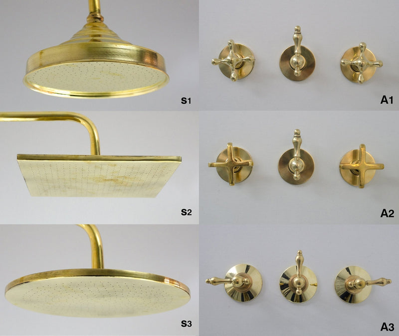 Antique Brass Shower Set | Luxurious Vintage Bathroom Upgrade