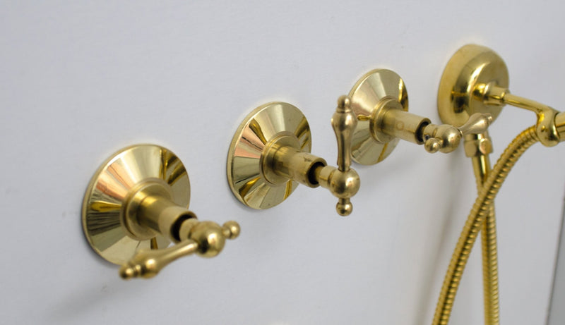 Brass Shower Set - Antique Brass Shower System