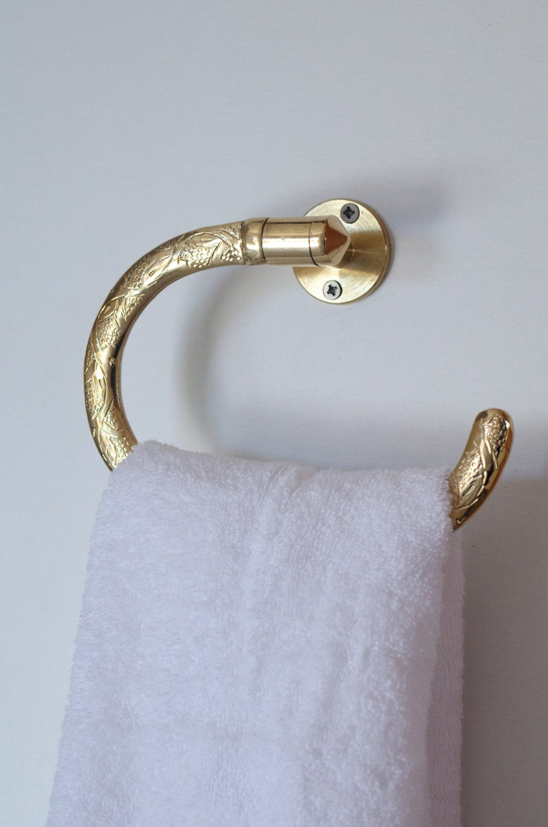 Brass Towel Holder - Bathroom Towel Holder