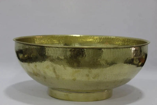 Solid Brass Round Sink , handmade Counter-top Sink hammered Sink