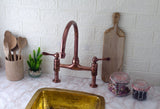 Bridge Kitchen Faucet - Copper Faucet