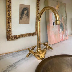 Embrace Vintage Charm with #UnlacqueredBrass: Transforming Your Bathroom into a Timeless Retreat