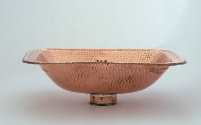 Hammered Copper Sink  , Moroccan Drop-in Sink 14-5/8" x 12-1/8"