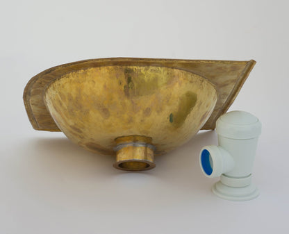 Handcrafted Brass Drop-In Sink - Moroccan Brass Bathroom Sink