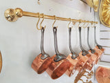 Unlacquered Brass Pot Rack