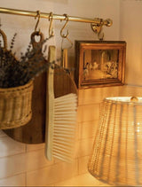 Antique Style Unlacquered Brass Pot Rack