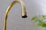 Brass Single Hole Kitchen Faucet: Modern Elegance