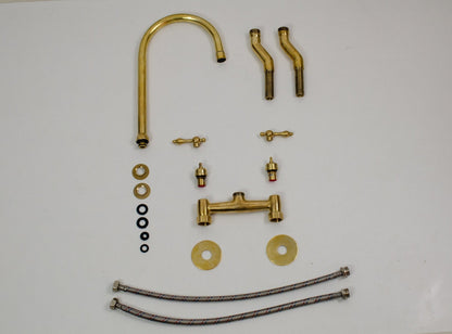 Discover Timeless Beauty and Efficiency with our #UnlacqueredBrassFaucet: A Perfect Blend of Old-World Romance and Sustainability