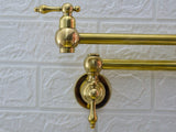 Unlacquered Brass Pot Filler