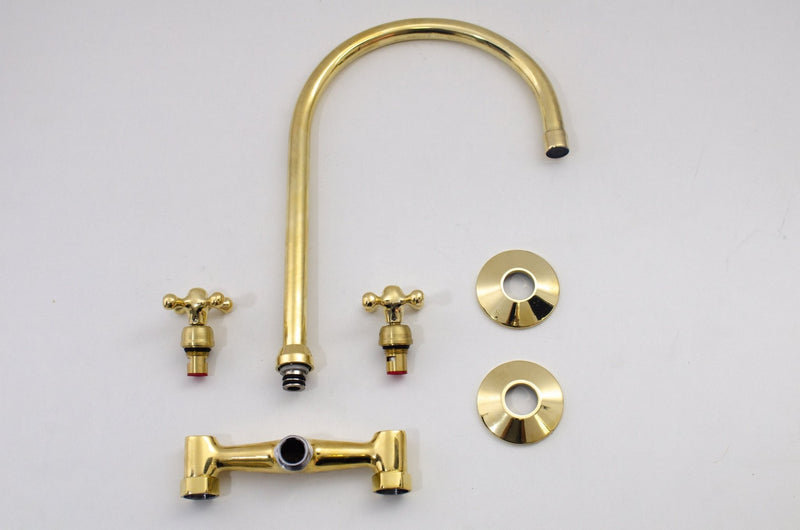 Wall Mount Bridge Faucet - Brass Bridge Faucet