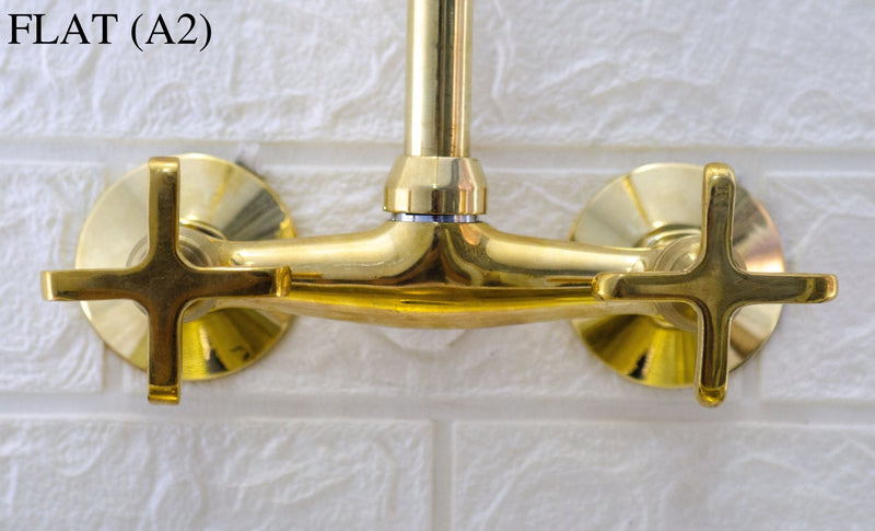 Wall Mount Bridge Faucet - Brass Bridge Faucet