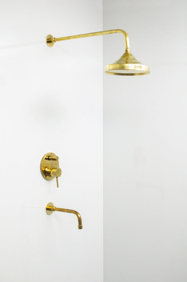 Brass shower - Antique Brass Shower Fixtures