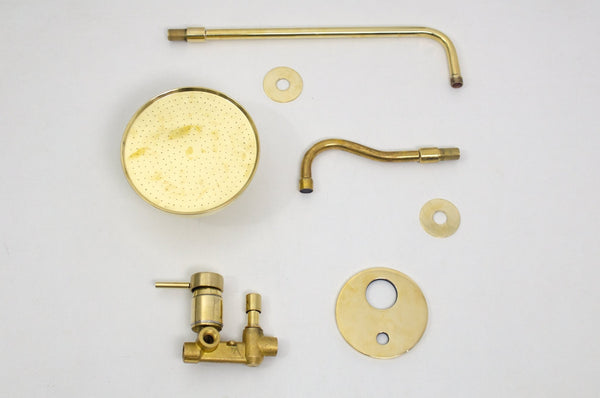 Brass Rainfall Shower Head - Brass Tub Filler