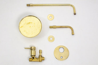 Dusche aus Messing – Duscharmaturen aus antikem Messing