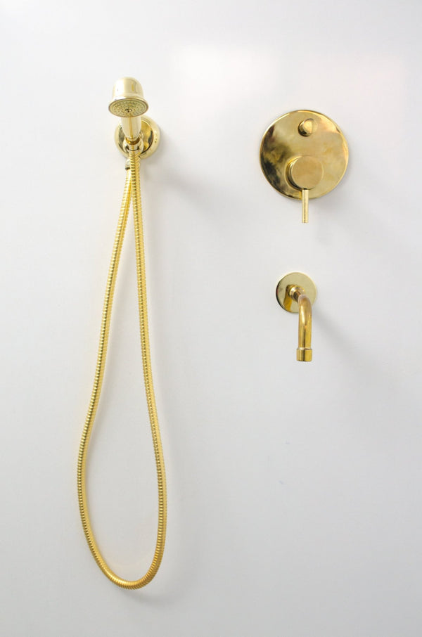 Brass Shower Faucet - Brass Handheld Shower Head