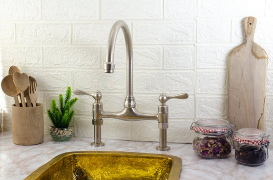 Robinet de cuisine - Robinet de cuisine en nickel brossé