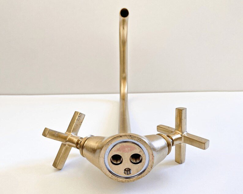 kitchen faucet antique sink faucet solid brass bathroom faucet Farmhouse Bathroom Brass Sink Faucet Vanity Matte Brass Faucet Basin Tap