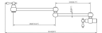 Unlacquered Brass Pot Filler