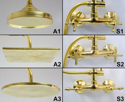 Brass Shower System - Brass Shower Set