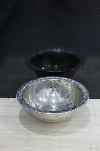 Handmade Silver Round Sink - Unique & Stylish Bathroom Fixture