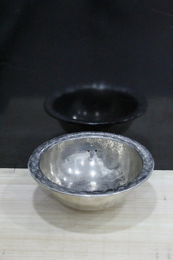 Handmade Silver Round Sink - Unique & Stylish Bathroom Fixture