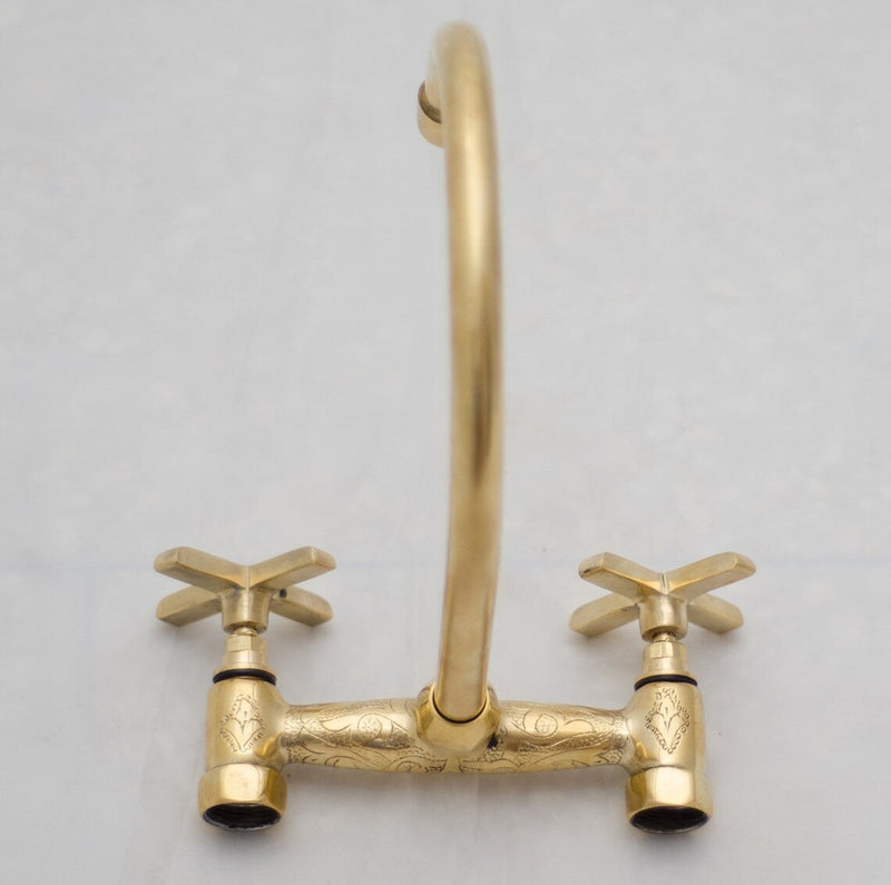 Unlacquered Brass Bathroom Faucet - Bathroom Sink Faucet