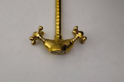 Unlacquered Brass Bathroom Faucet - Single Hole Bathroom Faucet