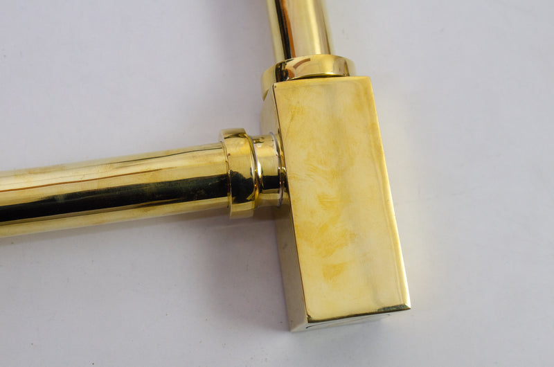 Unlacquered Brass Bathroom P-trap - Brass Pop-up Drain