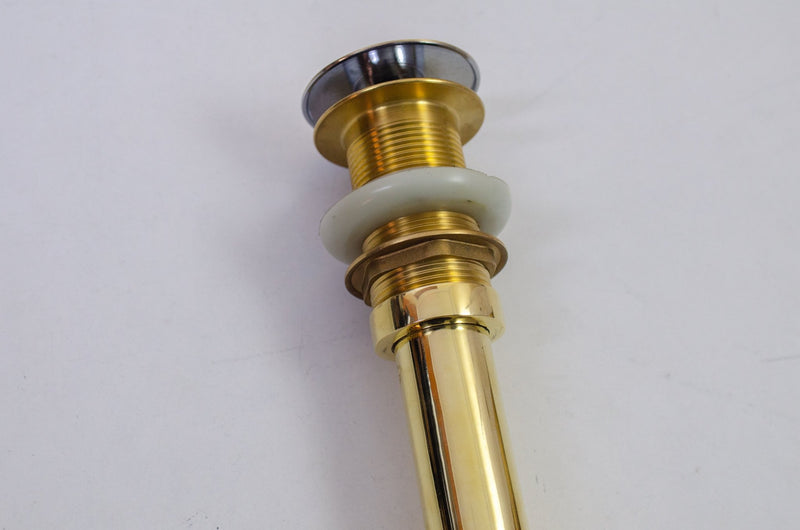 Unlacquered Brass Bathroom P-trap - Brass Pop-up Drain