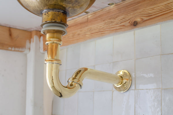 unlacquered brass bathroom trap