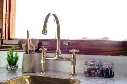 Nova Straight Legs Bridge Faucet