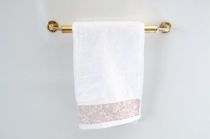 Unlacquered Brass Towel Rail - Bathroom Towel Holder