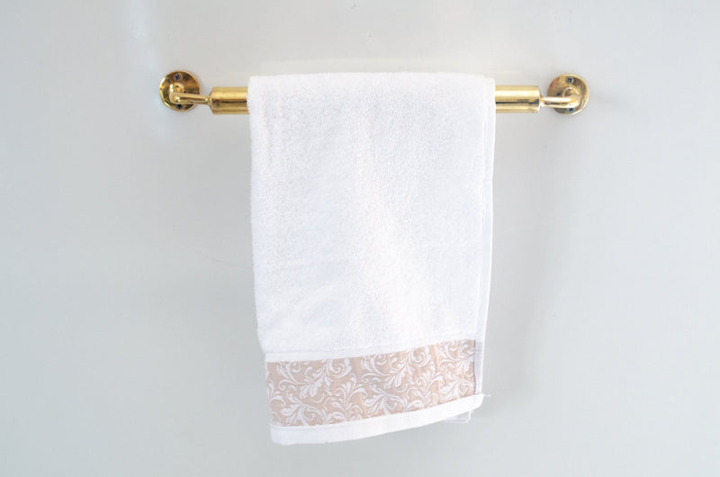 Unlacquered Brass Towel Rail - Bathroom Towel Holder